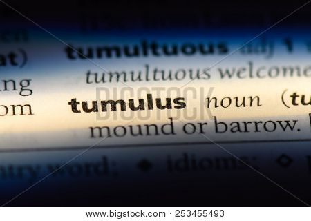 Tumulus Word In A Dictionary. Tumulus Concept.