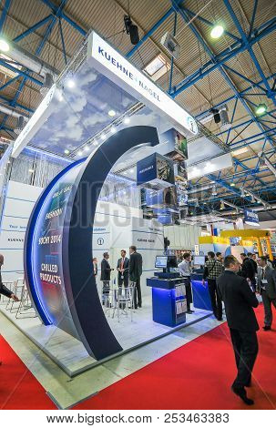 Kuehne+nagel Booth At Transrussia 2010 - Transport Exhibition In Moscow, Russia, 27 April 2010