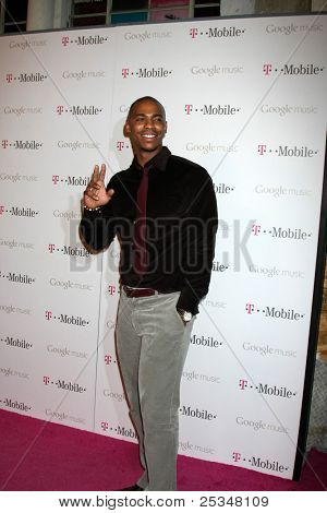LOS ANGELES - 16 Kasım: Mehcad Brooks Google müzik Başlat Sayın Brainwash Studio N gelir