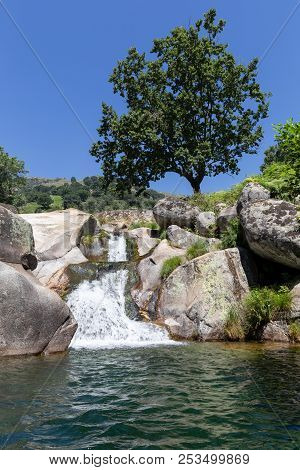 Natural Pool At Chia Gorge In Gredos, Avila