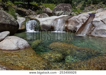 Natural Pool At Chia Gorge In Gredos, Avila