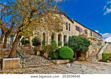 old house in Yemin Moshe district, Jerusalem, Israelin 