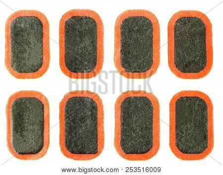 Patch To Puncture Rubber Wheel Chambers, Close-up, Isolate, Botch
