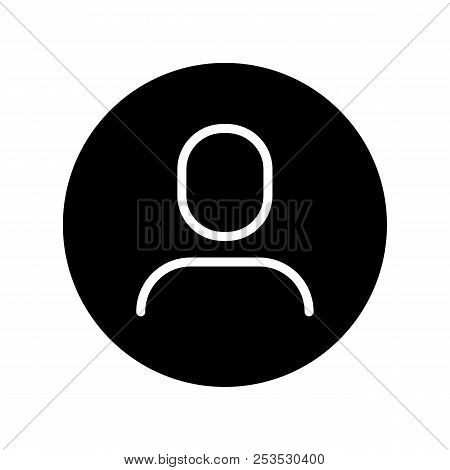 User Icon In Trendy Flat Style Isolated On Grey Background. User Symbol