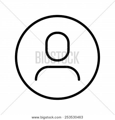 User Icon In Trendy Flat Style Isolated On Grey Background. User Symbol