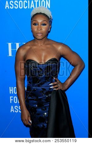 LOS ANGELES - AUG 9:  Cynthia Erivo at the 2018 HFPA Annual Grants Banquet at the Beverly Hilton Hotel on August 9, 2018 in Beverly Hills, CA