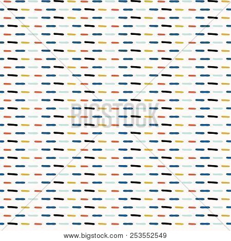 Geo Doodle Stripes Vector Orange And Blue