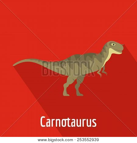 Carnotaurus Icon. Flat Illustration Of Carnotaurus  Icon For Web.