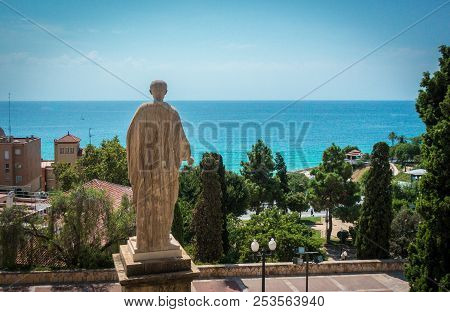 Statue Of Augustus Caesar Contemplating The Mediterranean Sea