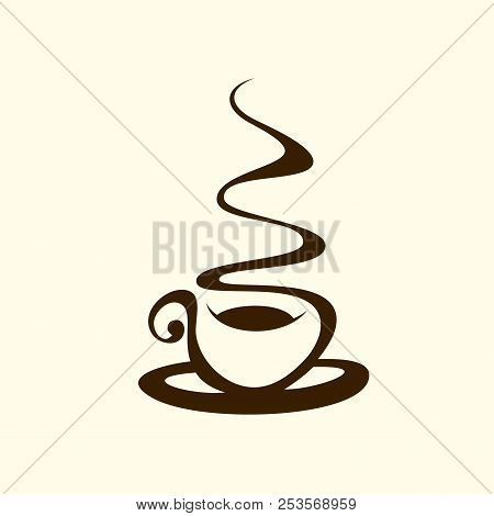 Template Of Coffee Shop Logo For Restaurant Or Bar Menu