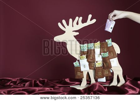 Euro regninger er taget ud af en julekalender
