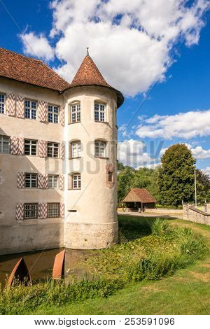 An image of the beautiful water castle at Glatt Germany