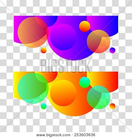 Circle Design Element. Decor For Brochure, Banner, Flyer. Fluid, Color Circle, Holiday Card Vector I
