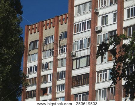 Typical Socialist Apartment Buildings. Soviet Architecture. Soviet Era. Kazakhstan (ust-kamenogorsk)
