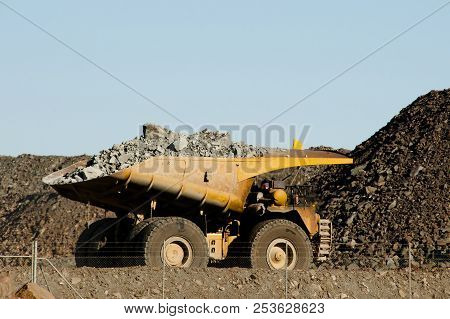 Dump Truck In Super Pit - Kalgoorlie - Australia
