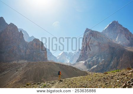 Beautiful landscape of Fann Mountains, Tajikistan