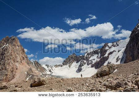 Beautiful landscape of Fann Mountains, Tajikistan
