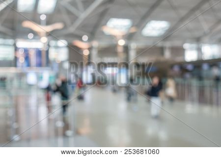 Abstrast Blurred background : airport departure terminal area
