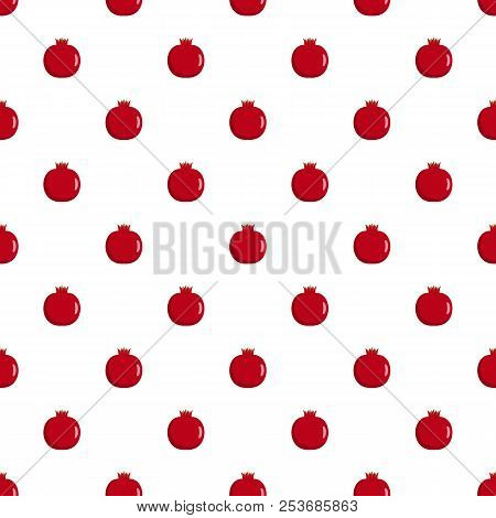 Pomegranate Pattern Seamless In Flat Style For Any Design