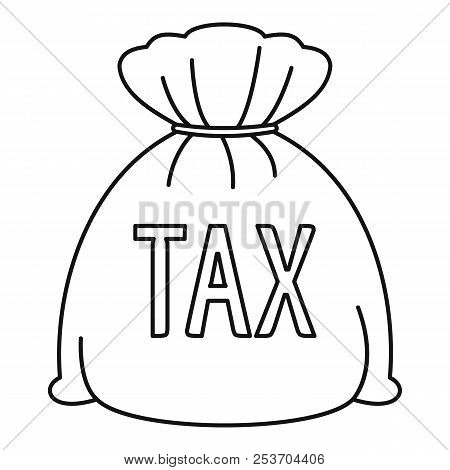 Money Bag Icon. Outline Illustration Of Money Bag Icon For Web