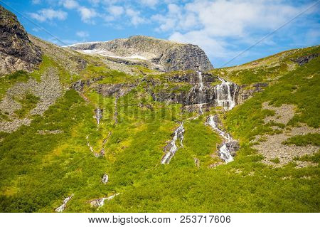 Landscape Of The Geiranger Valley Near Dalsnibba Mountain, Norway