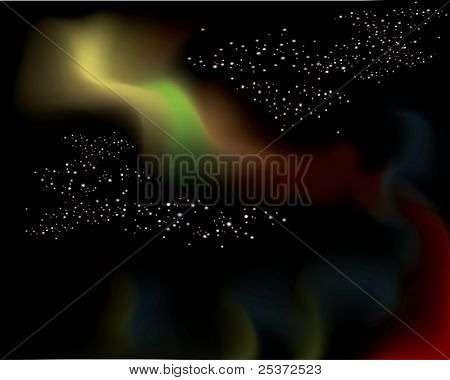 Cielo astratto aurora colorata