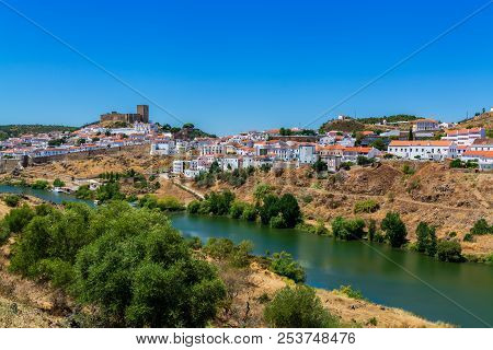 View Of  Mertola Village In Alentejo Portugal.mertola, Portugal.