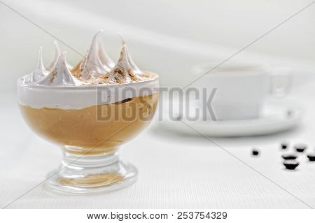 Traditional Peruvian Dessert Called Suspiro A La Lime A