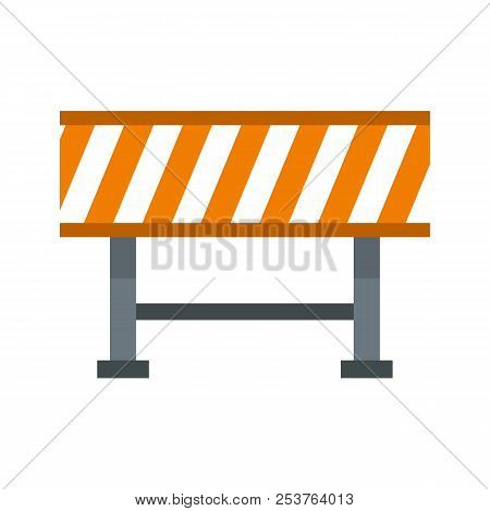 Prohibitory Road Sign Icon In Flat Style Isolated On White Background. Construction Symbol Illustrat