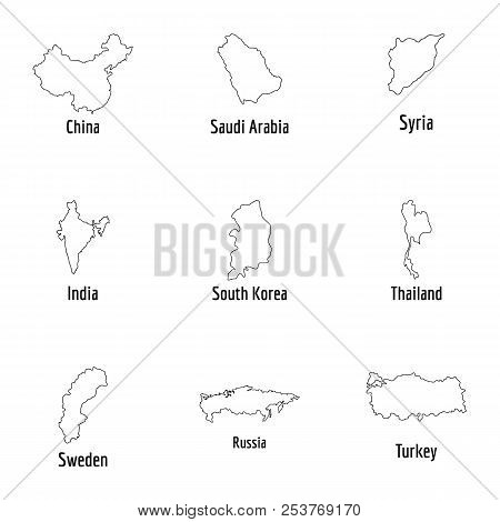 Superpower Icons Set. Outline Set Of 9 Superpower Icons For Web Isolated On White Background