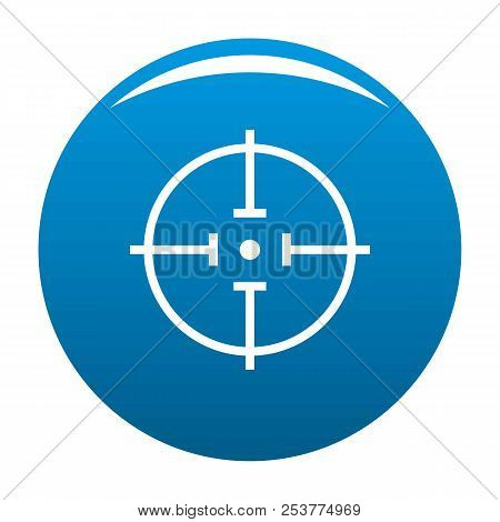 Radiodetector Icon Blue Circle Isolated On White Background