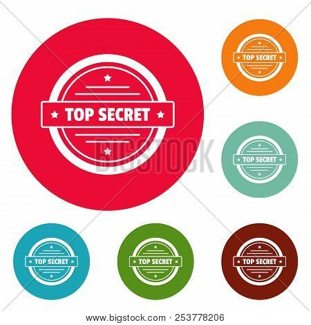 Top Secret Logo. Simple Illustration Of Top Secret Logo For Web