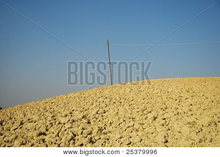 wooden pole of light in the country