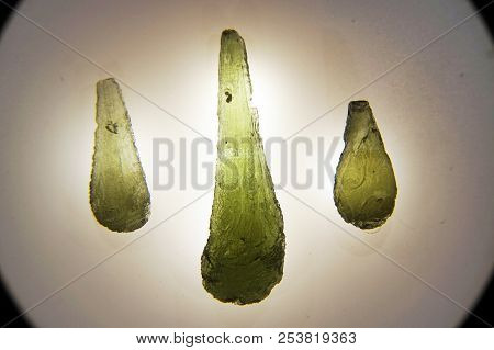 Moldavite Mineral Isolated