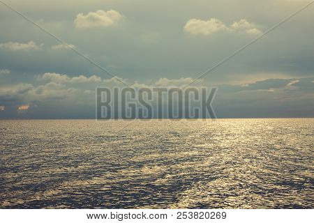 Background Of Sea Landscape At Sunset At Sunner
