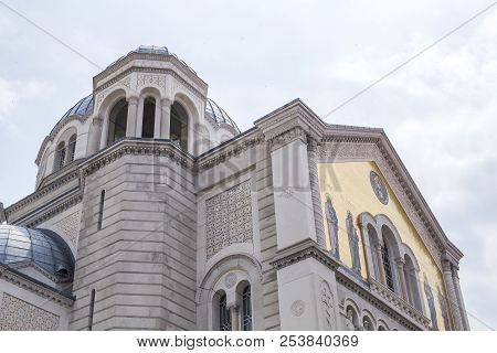 Detail Of Saint Spyridon Church In Trieste, Italy