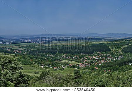 View Toward  Residential District Marchaevo And Environs Of Sofia City At The Foot Of The Mountain V