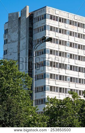 Abandoned Empty Office Building In The City Center Of Berlin