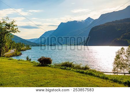 Oppstrynsvatn Also Known As Oppstrynsvatnet, Strynevatnet, Or Strynevatn Is A Lake In The Municipali