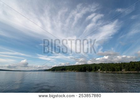 View Of Lake Champlain In Calm Water