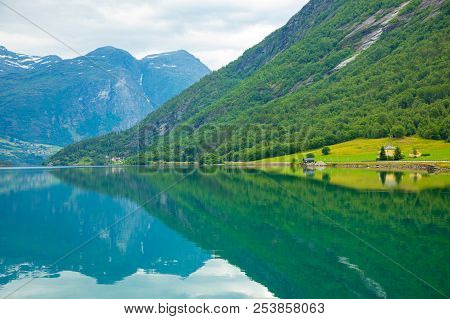 Oppstrynsvatn Also Known As Oppstrynsvatnet, Strynevatnet, Or Strynevatn Is A Lake In The Municipali