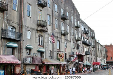 Escena de la calle de Savannah