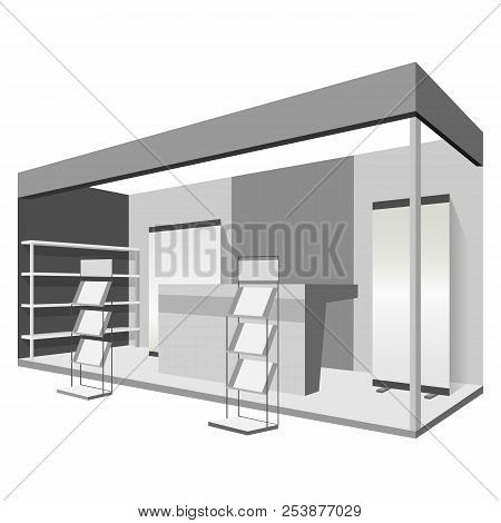 Reseption Mockup. Realistic Illustration Of Reseption Mockup For Web