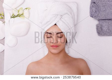 A Woman Is Waiting For A Massage