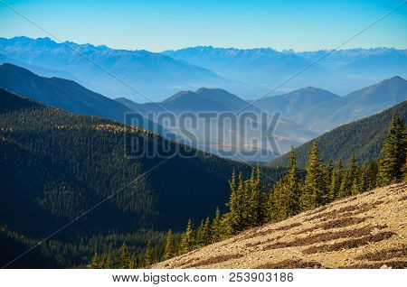 View From Pedley Pass Near Invermere, British Columbia, Canada