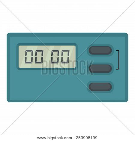 Cooking Timer Icon. Flat Illustration Of Cooking Timer Icon For Web