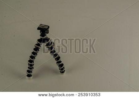 Mini Table Flexible Tripod On White Background