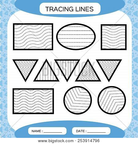 tracing lines kids vector photo free trial bigstock