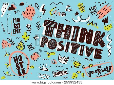 Typography With Slogan For T Shirt Or Sweatshirt Printing And Embroidery. Print For Tee. Hand Drawn 