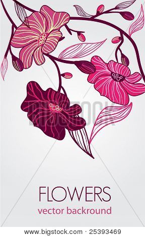 Abstrakt blomst baggrund
